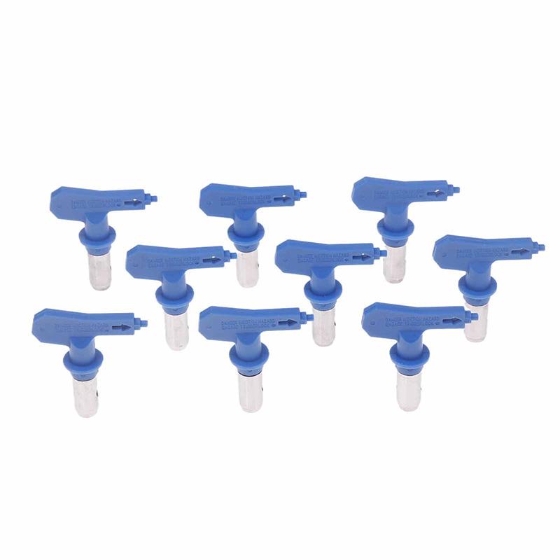 Blue Airless Paint Nozzles 211 313 315 415 417 515 517 523 623 For Airless Spraying Machine Tips And Paint Sprayer Machine Parts