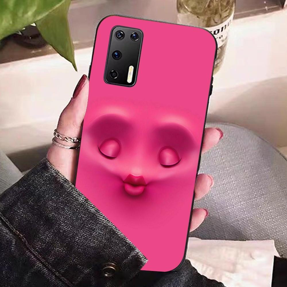 3D Funny Face Phone Case For Huawei P 8 9 10 20 30 40 50 Pro Lite Psmart Honor 10 lite 70 Mate 20lite