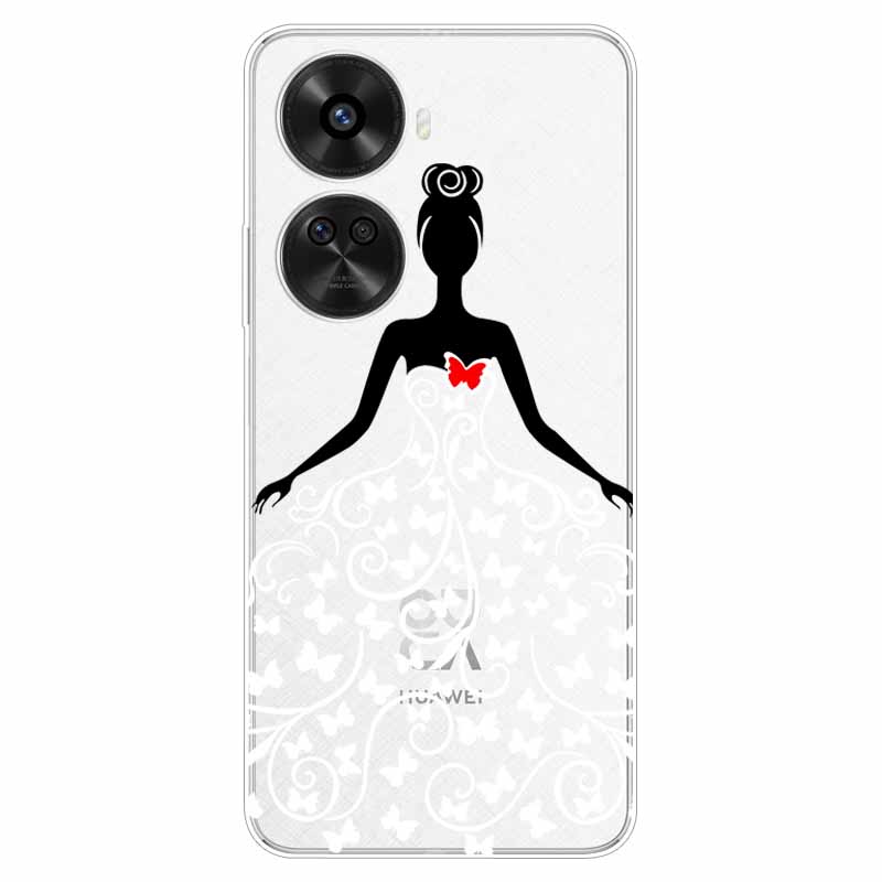 For Huawei Nova 12 SE Case Soft Girl Shockproof Phone Cover for Huawei Nova 12SE Case BNE-LX1 TPU Clear Transparent Silicone