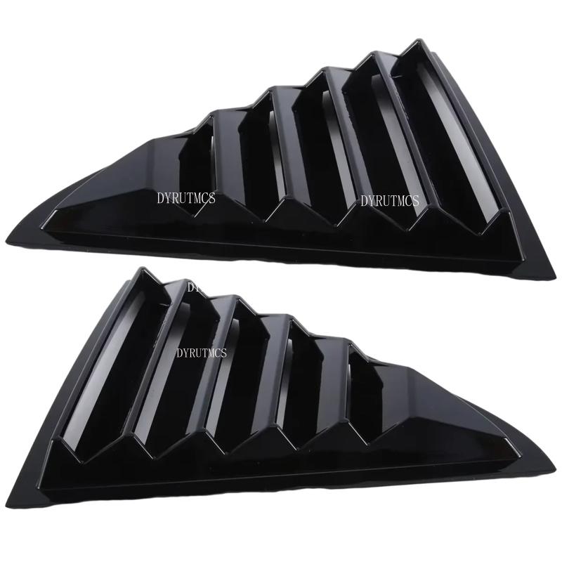 Gloss Black Car Side Window Louver Fit For Chrysler 300C 2011-2021  Car Rear Window Shutter Cover Spoiler