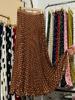 Multi-color summer Japan and Korea new chiffon fashion high waist thin pleated polka dot medium and long skirt women
