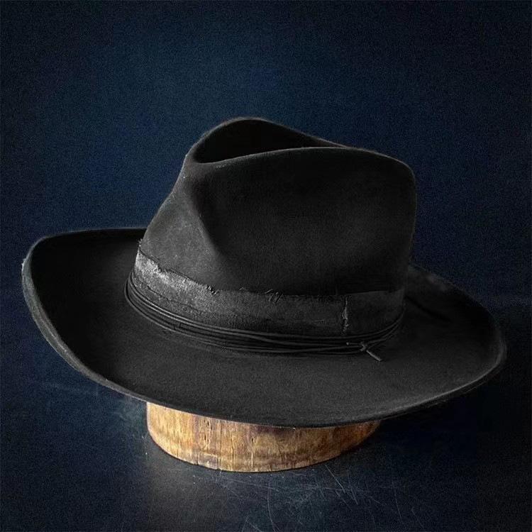 Jazz Top Hat Autumn And Winter European And American Style Pure Wool Top Hat Felt Hat