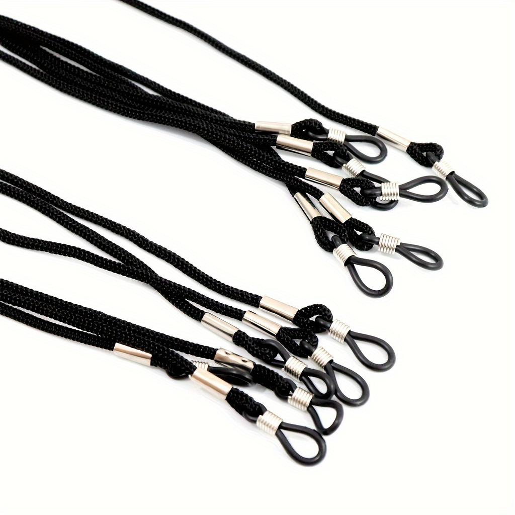 12pcs Solid Glasses Strap Holder Non-Slip Glasses Strap, Elastic Glasses Chain Lanyard Holder Women Men