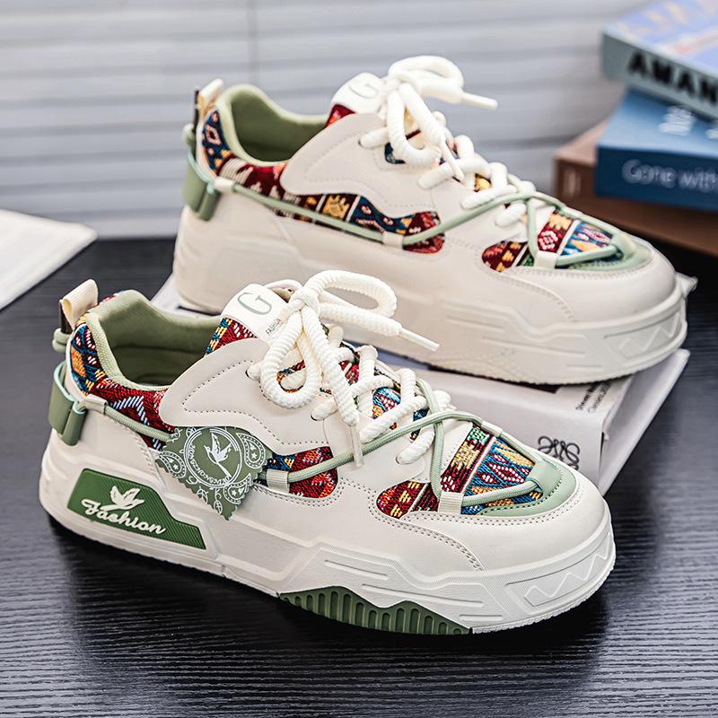 

National men s shoes new autumn and winter breathable versatile platform casual board shoes men s fashion sports shoes 46