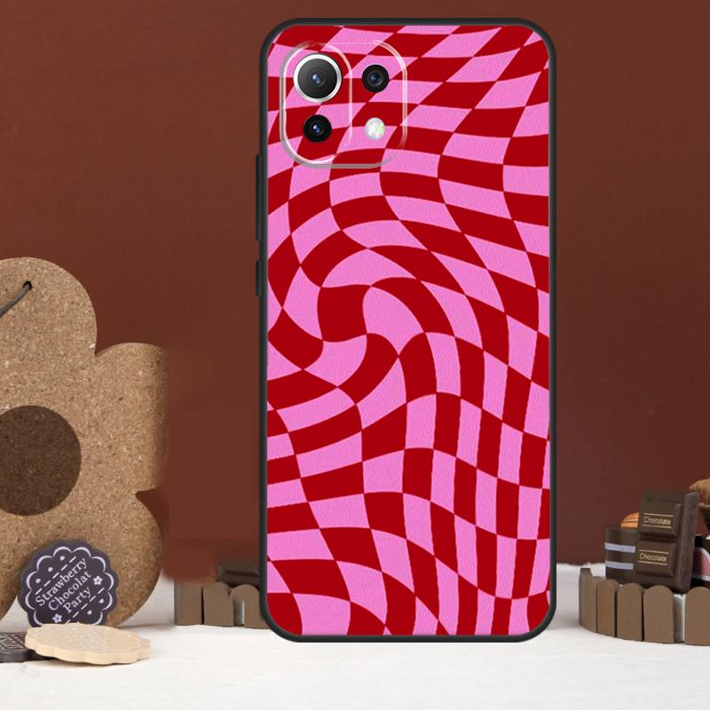 Crazy Checkered Case For Xiaomi 14 15 Ultra 15T 14T 13T 17 Pro Max POCO X7 Pro X5 X6 F5 F6 F7 F8 Ultra Cover