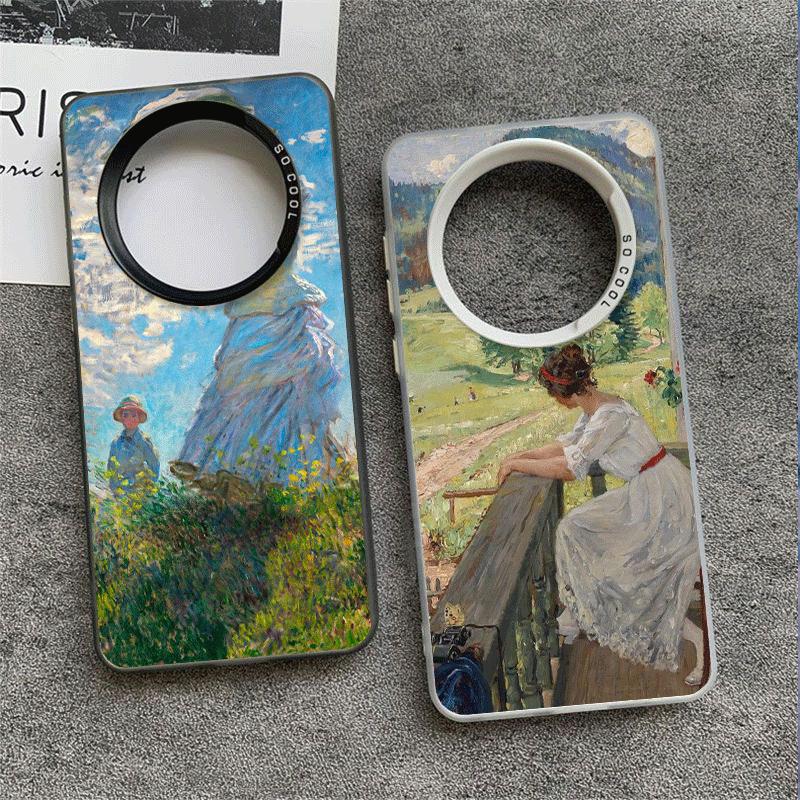 Claude Monet Oil Painting Soft Phone Case for Xiaomi Redmi Note 13 14 15 Pro Plus 12S 12 11S 11 11T 10S 10 Shockproof Cover Back