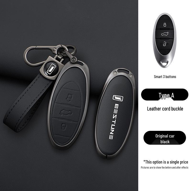 FAW Bestune T77/T99/B70 Car Key Case with Buckle, Full Wrap Shell for T55/T33, Unisex Design