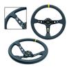 Volante da Corsa in PVC da 14 Pollici, 350mm con Finitura a Grana di Litchi, Montaggio Universale