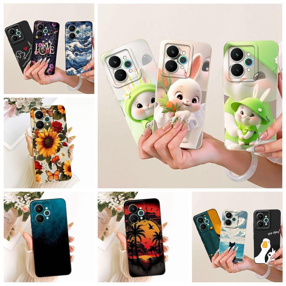 For Realme 15 Pro Case Realme15 RMX5106 Cute Rabbit Cartoon Cover Soft TPU Phone Case For Realme 15T Realme15T 5G RMX5111 Fundas