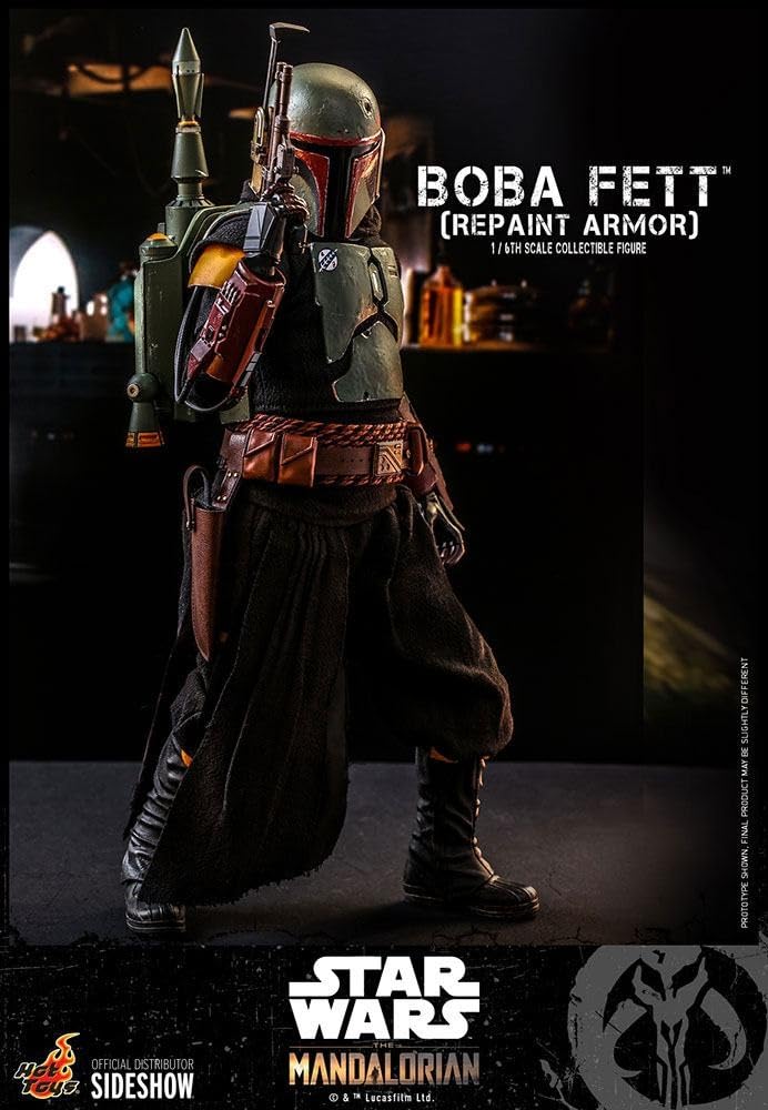 TV Masterpiece The Mandalorian Boba Fett Repainted Armor Version Scale Figure Green 1/6