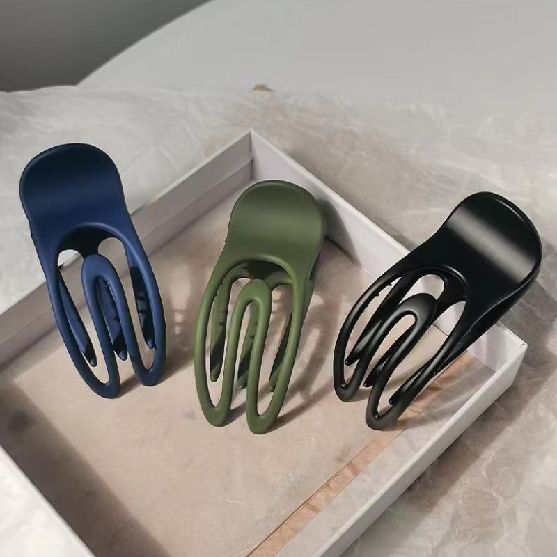 Lady Simple Large Hairpin Women's Shark Hair Claw Clip Back of The Head Hair Clip Headwear Styling Tools