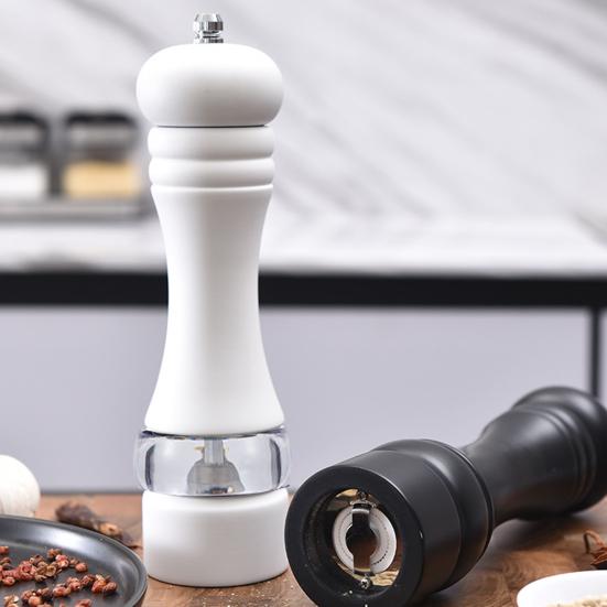 6 Inch Pepper Grinder Adjustable Coarseness Portable Manual Pepper Shaker Spice Grinding Bottle Kitchen Gadget