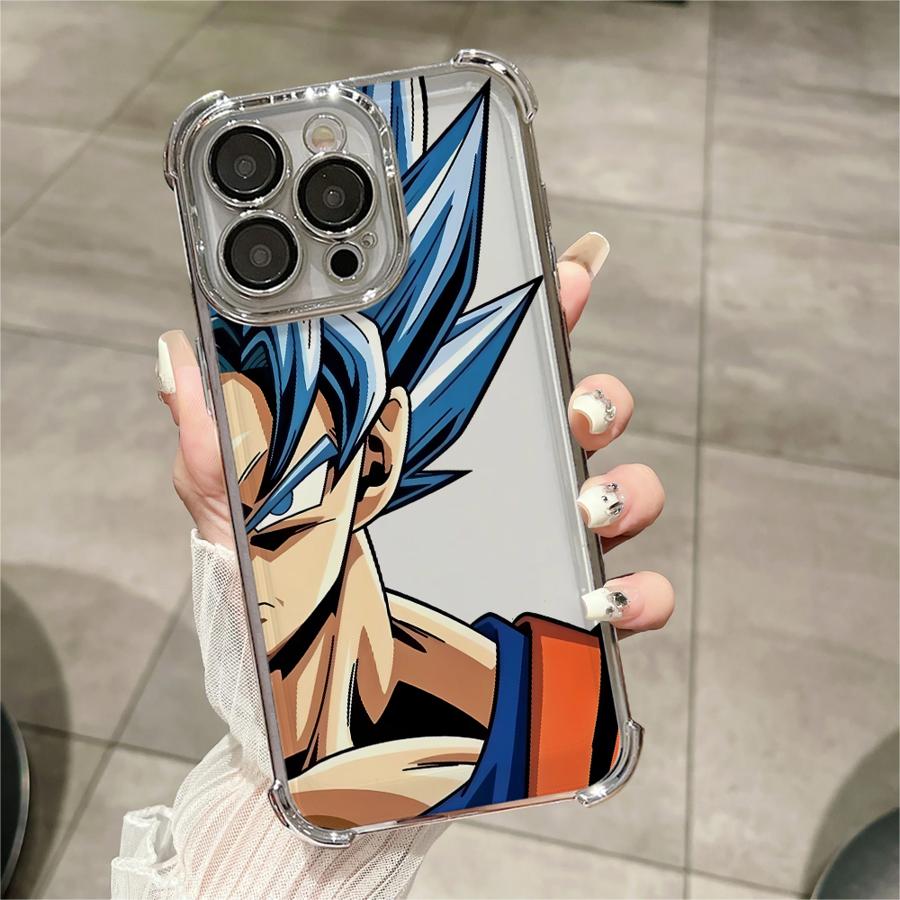 Dragon Ball Goku Soft Cover Phone Case for iPhone 16 XR 15 11 13 14 Pro 16Plus XS MAX 12 15Pro Max 11Pro