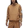 Jordan Solid Color Sports Training Casual Hoodie With Velvet Lining Long Sleeve Men Tops Brown FN4617-231