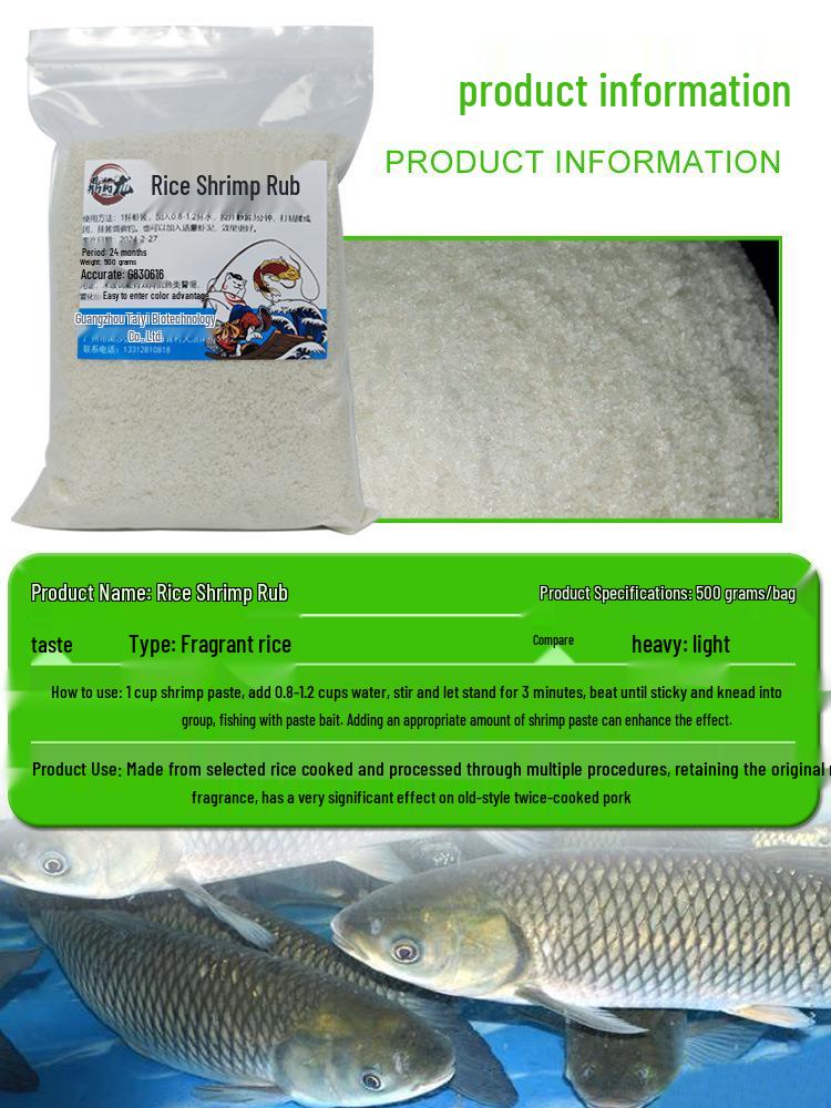 Versatile Whitebait and Shrimp Rub for Casual Fishing: Perfect for Crucian Carp