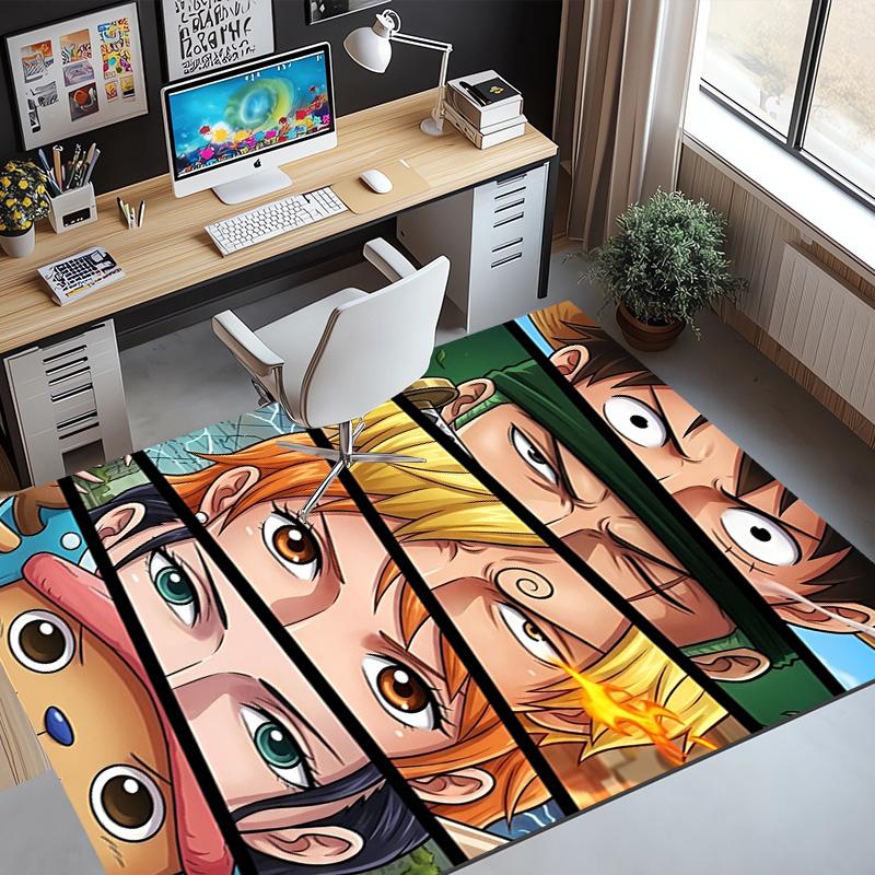 One Piece Pattern Rug, Indoor/Outdoor Mat, for Picnic, Gameroom, Bedroom, Office, Living Room, Home Decor Carpet, Birthday Gift