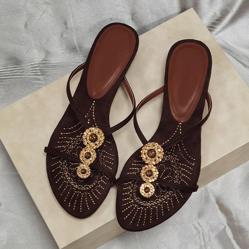 Fashion Liyke Summer Fashion Thin Low Heels Slippers Women Crystal Gem Clip Toe Beach Party Sandals Flip Flops Shoes Zapatos De Mujer