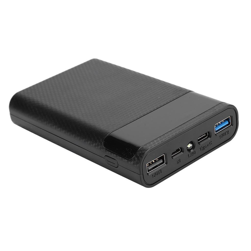 ABS 4 x 18650 Portable Quick Charging Battery Box Repeated Disassemble No Welding Mobile Power Case Kit