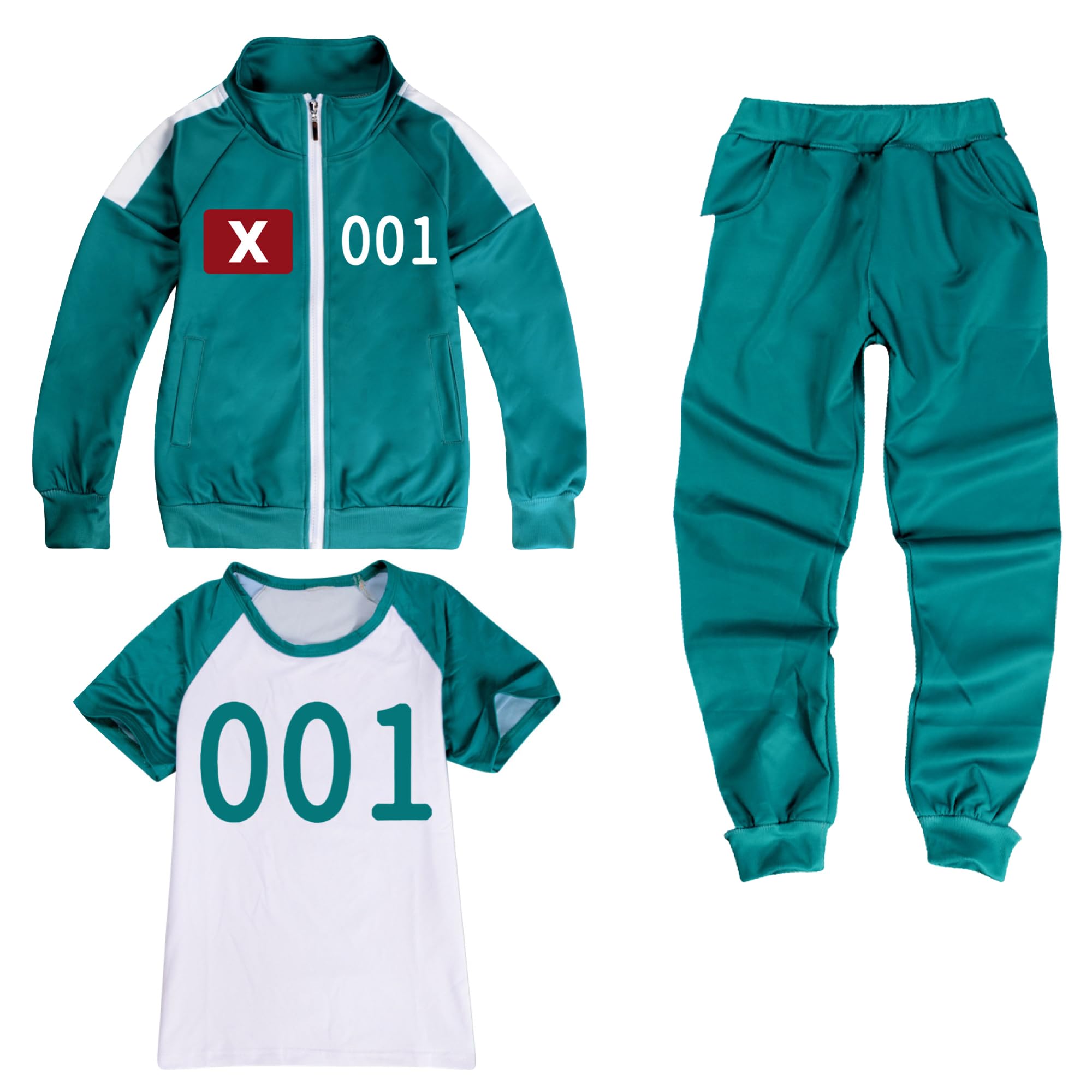 

Корейская драма Игра Косплей Одежда Комплект Куртка Брюки Топ с коротким рукавом Корейский фильм Корейская драма Товары Пот Повседневная Памятная одежда Детская Нейтральная