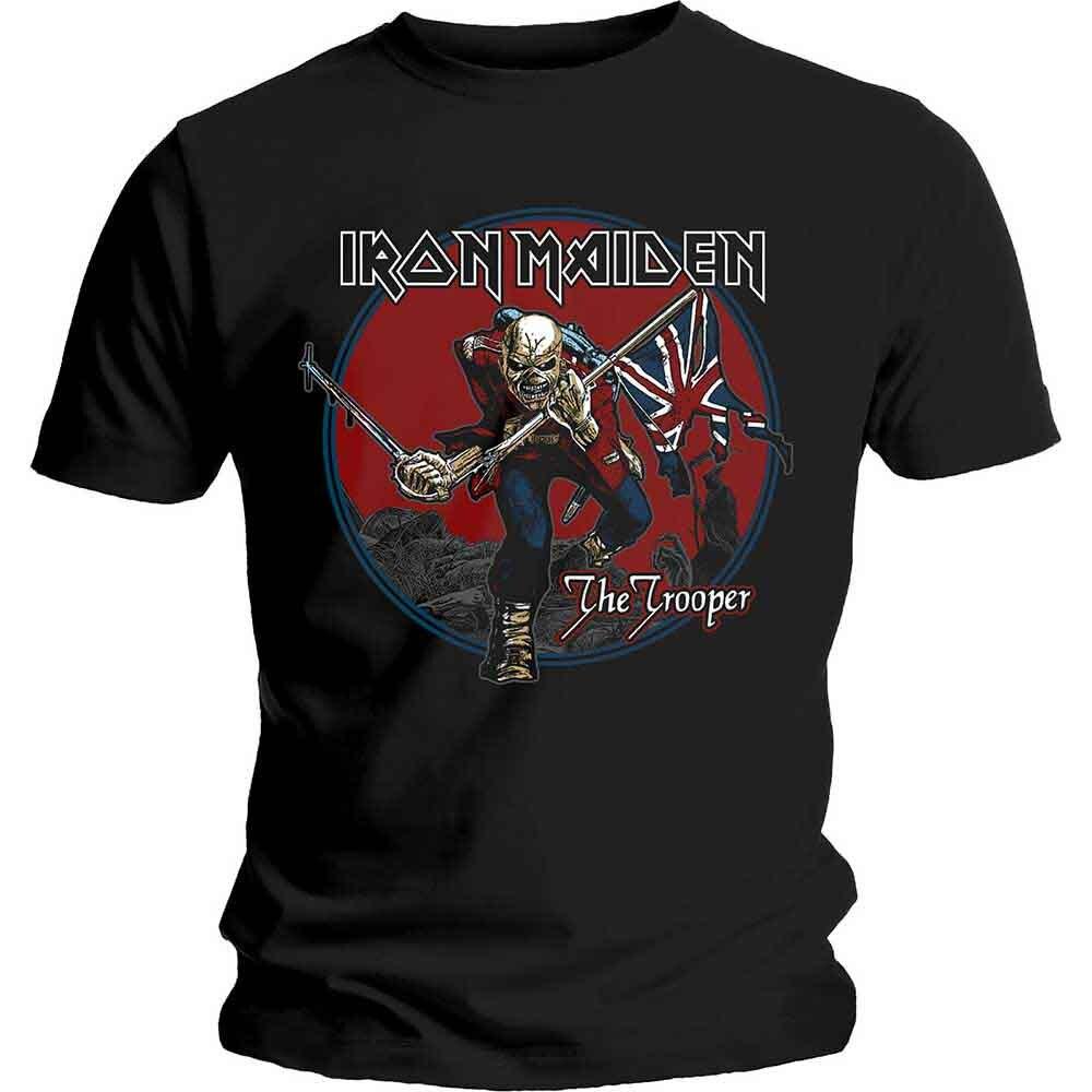 Футболка Iron Maiden Trooper Red Sky Черная Новая Унисекс Футболка XXL