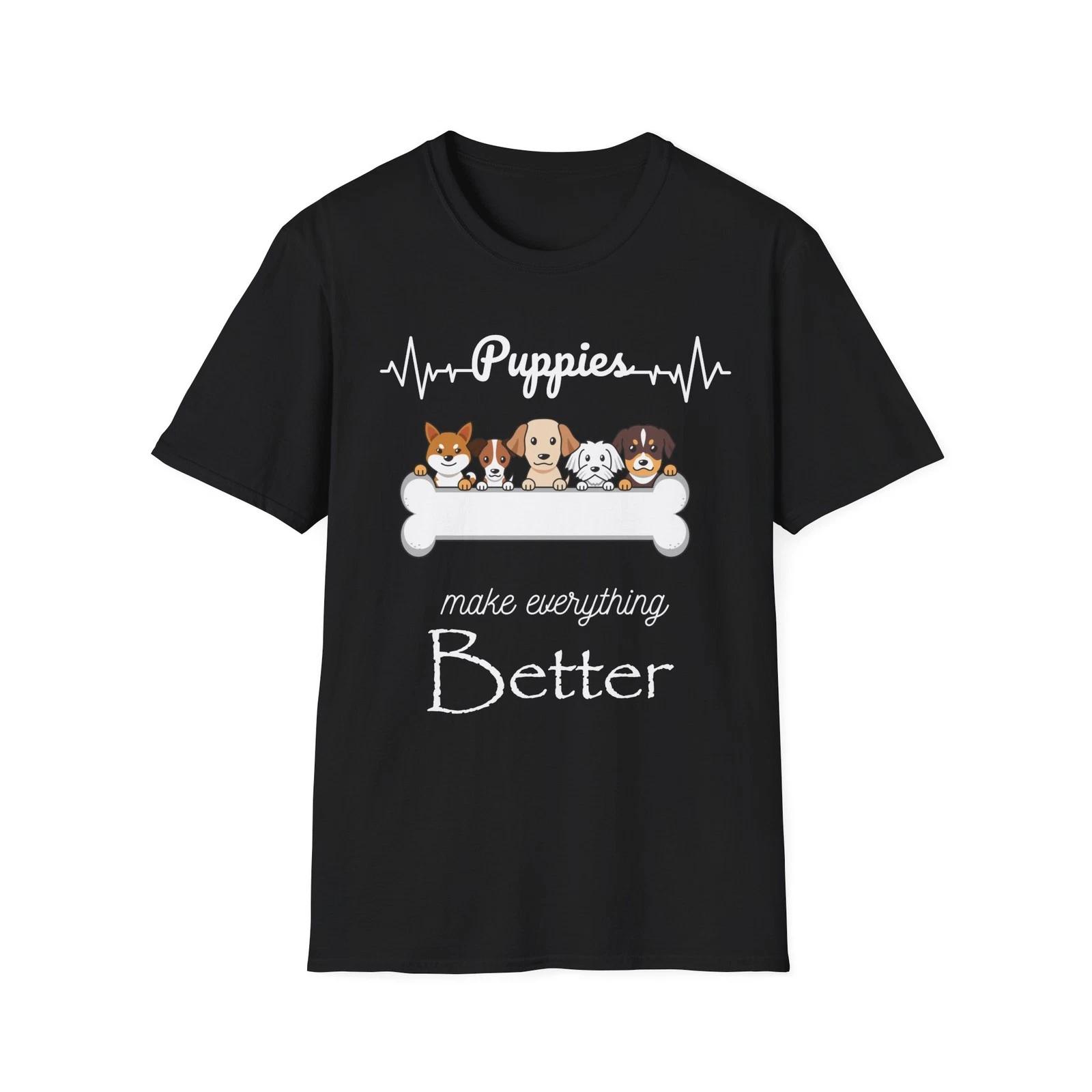 Cute Puppies T shirt, Cute Dog Lovers Tee, animal lovers gift idea, Funny Tee 3XL