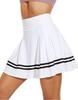 Women's Pleated Tennis Skirt with Pockets and Built-in Shorts - High-Elastic Golf Sports Skort
