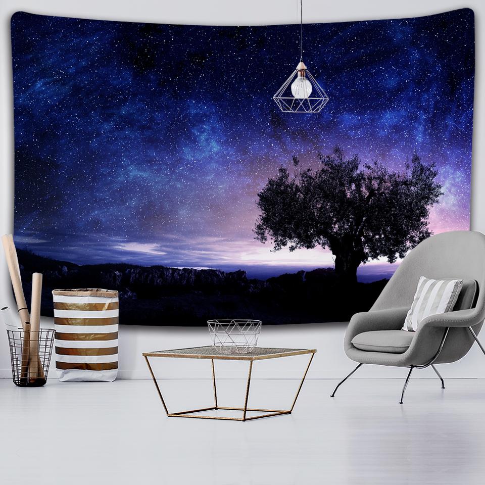 Natural Forest Tapestry Landscape Print Big Wall Hanging Tapestry Cheap Hippie Wall Hanging Bohemian Mural Tapestry