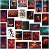 54 PCS Stranger Things Stickers,Stickers Movie Anime Stickers for Laptop Journal Skateboard Guitar Luggage