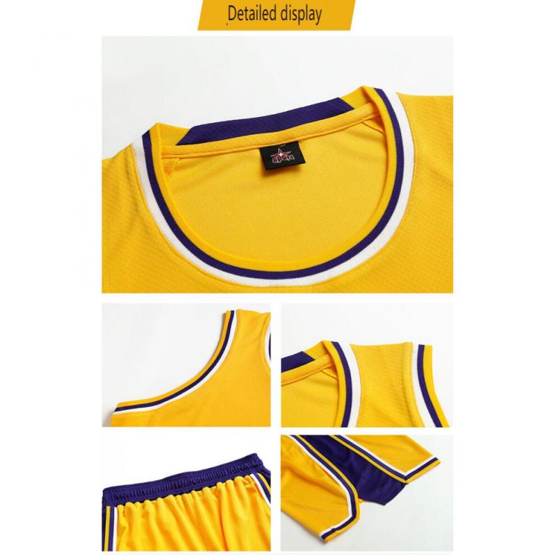 Los Angeles Lakers No. 6 LeBron James Adult and Children's Jersey Set