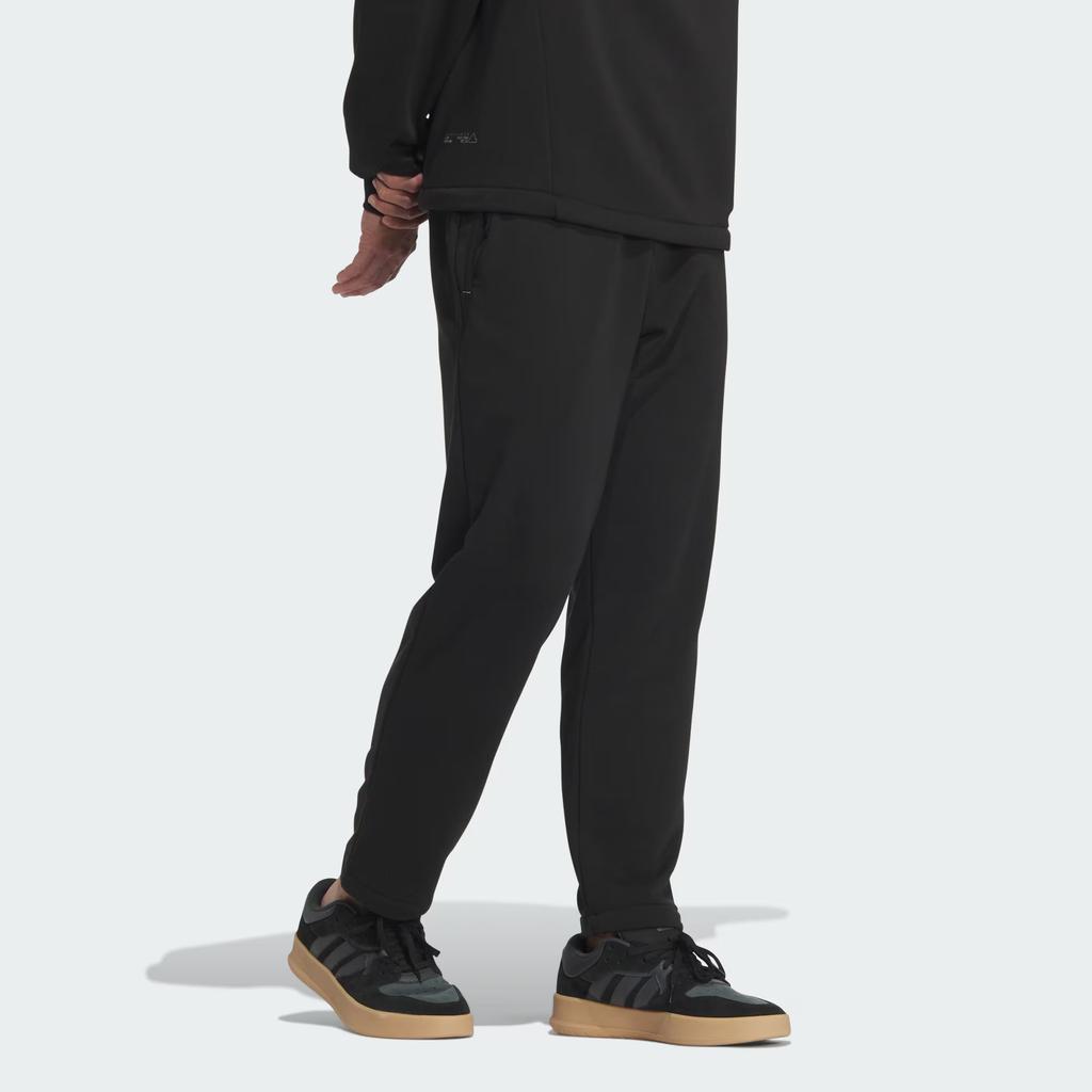 Adidas Tech Rain Knit Joggers Comfortable Stretch Knit Water-Resistant Sports Casual Pants Men Bottoms Black JI8675