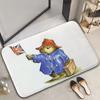 Home Decor Cute P-Paddington Bear Doormat Cartoon Carpet for Bedroom Bedside Soft Carpets Living Room Anti-slip Rugs Foot Mat