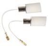 LED Fog Lamp H3 35W 800LM COB Chip Emission White Neutral White High Brightness Set of 2 6000k-POOPEE 12V/24V Non-Polar 360°