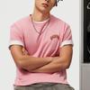 Li-Ning Badfive Deceptive Tactics Letter Print Loose Round Neck Short Sleeve Drop Shoulder T-Shirt Men Tops Apricot Pink AHSU435-7