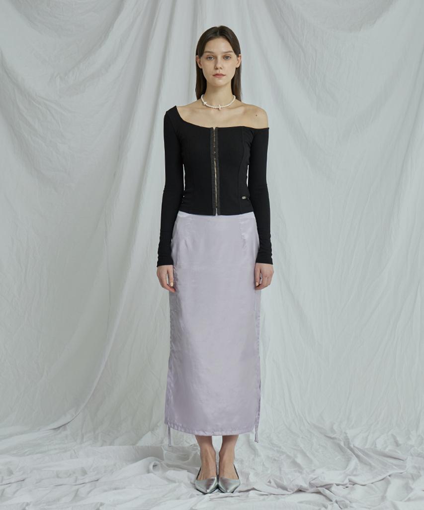 Itove Seoul Cargo Shirred Long Skirt