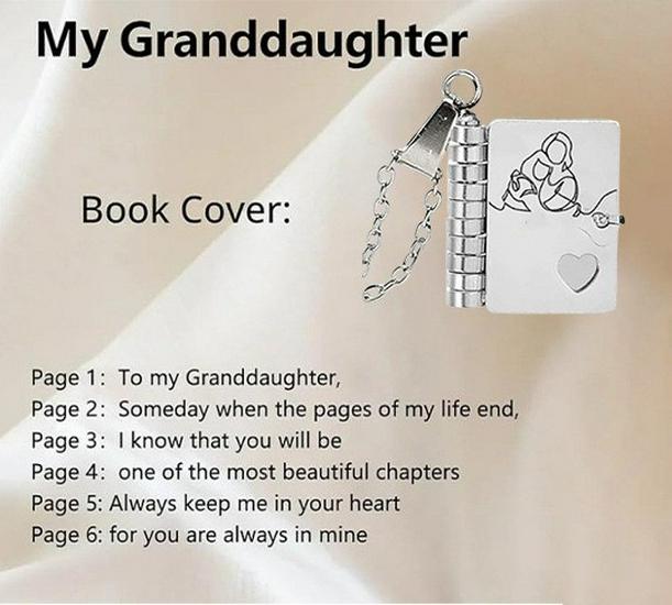 Engraved Titanium Steel Necklace - Fade-Resistant, Emotional Book Pendant, Women's Clavicle Chain Jewelry 