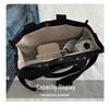 2024 Eco-friendly Korean Japanese Style Large Canvas Tote Bag - Women's Shoulder & Crossbody