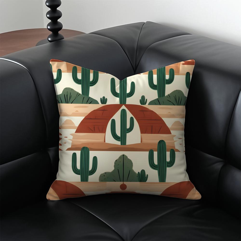 

Western vibrant and colorful patterns Cushion Cover Pillow Case Antidustmite Invisible zipper silky plush cushion 30X30cm