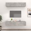 VidaXL TV Furniture 4 Pcs Concrete Grey 80x30x30 Cm Engineered Wood 3114185