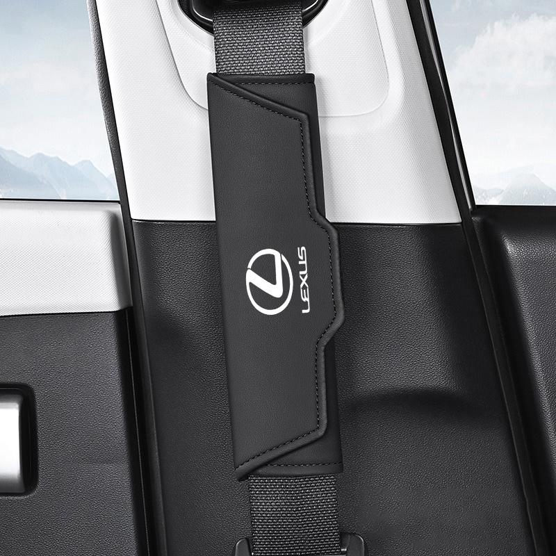 

Leather Car Seat Belt Protection Shoulder Pad Cover Cushion For Lexus IS250 Ct200h LS430 LX570 NX300h IS300h RX330 ES300h UX250h