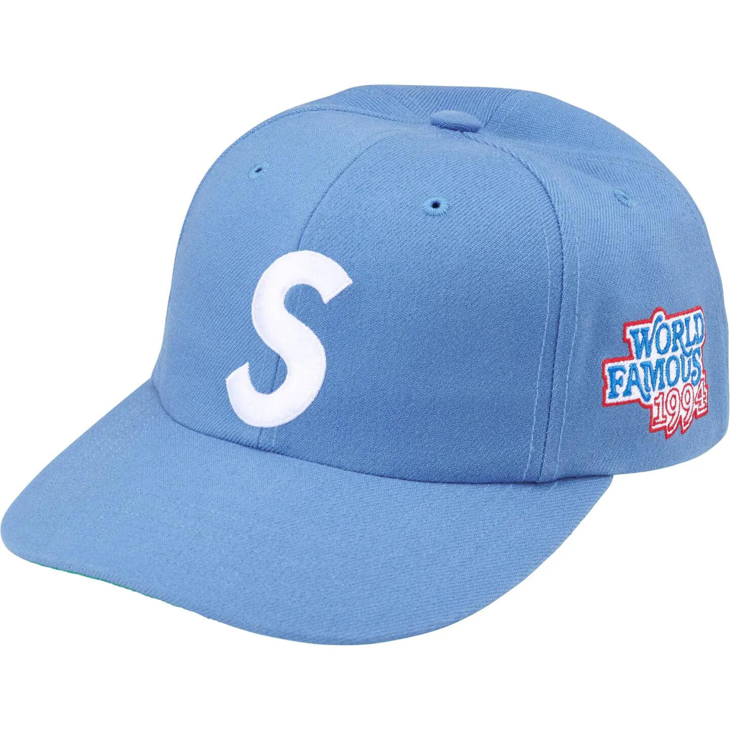 Supreme World Famous S Logo 6-Panel Light Blue One-Size