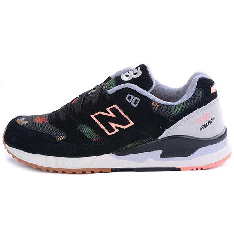 

New Balance 530 Женские кроссовки с цветочным принтом черные стальные космически-коралловые W530MOW
