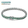 Original Green Moissanite Tennis Bracelets for Women Men Lab Diamond with GRA Wedding Jewelry 925 Sliver Bracelet