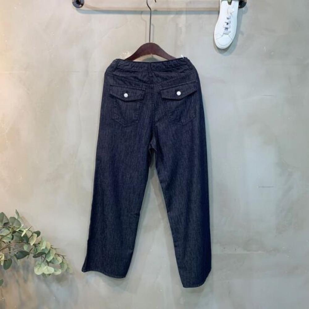 C S In The Room Mihye 3 lengthS Split Straight Wide jeanS 2 ColorS