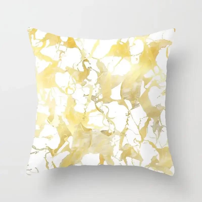 Golden Sofa Pillowcase Digital Printing Office Cushion Cover