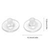 Pack of 100 Silicone Earring Plugs Earrings Back Clear Rubber Ear Studs Stoppers Comfortable Closures for Heavy Earrings