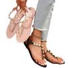 Large Size Summer New Pearl Toe Sandals Beaded Lightweight Flat Women's Shoes Comfortable and Versatile