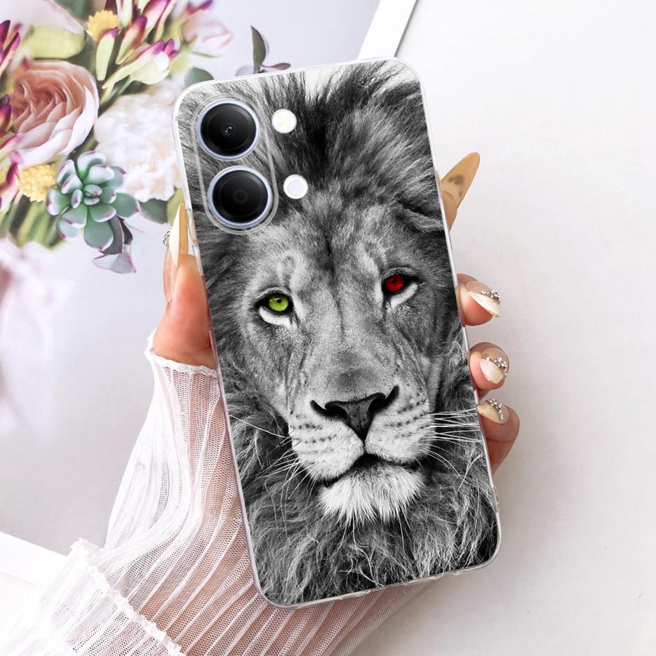 For Vivo Y05 4G Case Colorful Flowers Painted Cover Clear Silicone Soft Slim Phone Case For Vivo Y11d Y 05 VivoY05 VivoY11d Bags