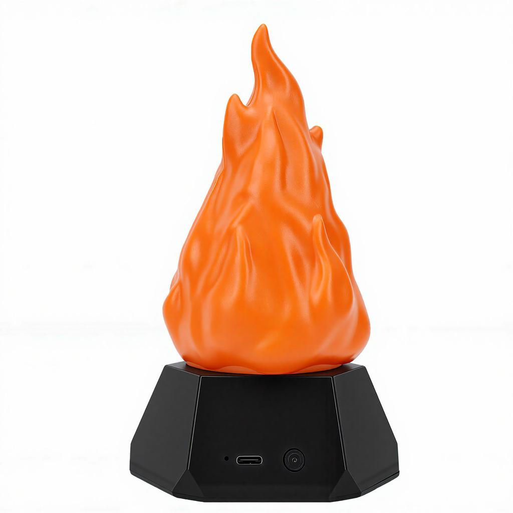 Fake Fire Lamp Rechargeable Lifelike Flickering Effect Portable Adjustable Lighting Multi Purposes Fake Fire Lamp