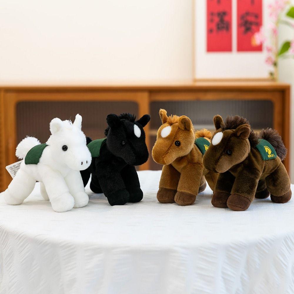 Plush Simulation Horse Plush Toys Stuffed Animal Horned Sheep Plush Toys  Kids Gift