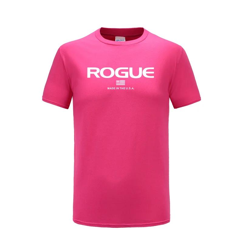 Rogue Fitness Custom Print T-Shirt for Casual Crew Neck Short-Sleeve Fashion Summer T-Shirts Tops Regular and Oversize Te